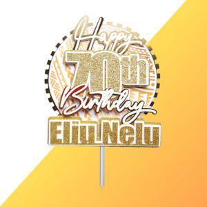 Cake Toppers: Polynesian Style Cake Topper#10