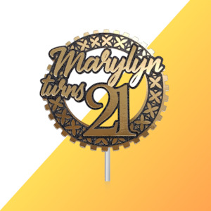 Cake Toppers: Polynesian Style Cake Topper#3