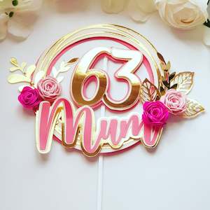 Cake Toppers: Personalized Layer 3D Cake Topper