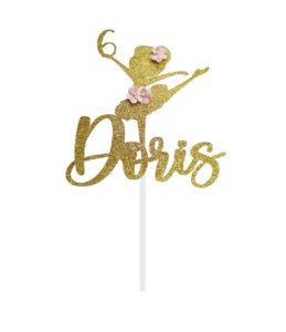 Customize Cake Topper: Ballet Girl Cake topper