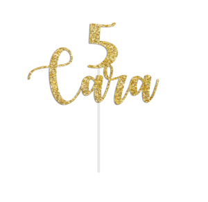 Customize Cake Topper: Customize Age and Name Cake Topper