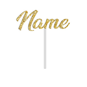 Customize Name Cake Topper