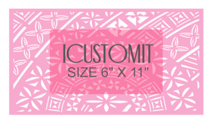 Polynesian Cake Stencil 1: Polynesian Cake Stencil #60