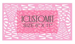 Polynesian Cake Stencil 1: Polynesian Cake Stencil #57