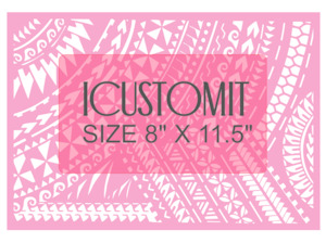 Polynesian Cake Stencil #56