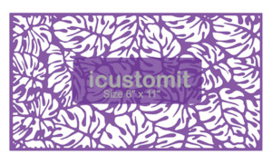 Leaves And Floral Cake Stencil: Leaves and Floral Cake Stencil #4