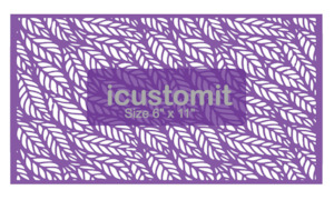 Leaves And Floral Cake Stencil: Leaves and Floral Cake Stencil #3