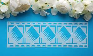 Polynesian Cake Stencil Border#5