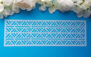 Polynesian Cake Stencil Border#4