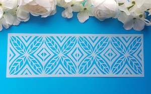 Polynesian Cake Stencil Border#3