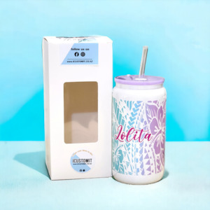 Personalized Polynesian Glass tumbler