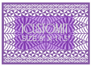 Polynesian Cake Stencil #86