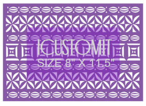 Polynesian Cake Stencil #85