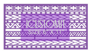 Polynesian Cake Stencil #83