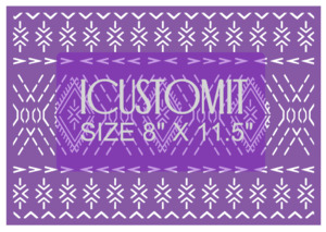 Polynesian Cake Stencil #80