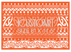 Maori Cake Stencil #1