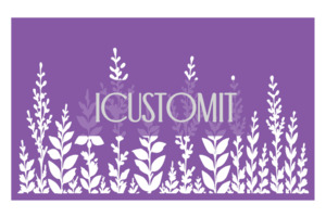 Leaves and Floral Cake Stencil #8