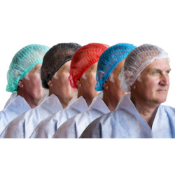 1000 Disposable Hats | Crimp Style - Red