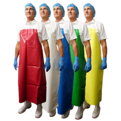 Plastic Aprons Hooks Ties: TPU Apron 5-Pack | Heavy Duty