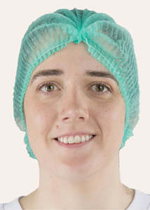 1000 Disposable Hats Crimp Style Green [AB-CrimpG]