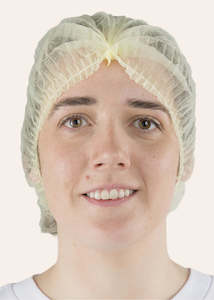 1000 Disposable Hats Crimp Style Yellow [AB-CrimpY]