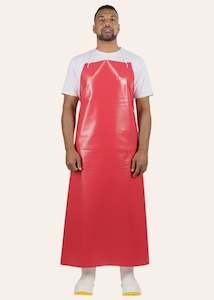 PVC Apron MOQ = 5 | Red with Ties [LABR135T]