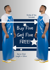 PVC Apron | Blue 120cm Length [LAB Series]