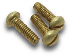 Bolt Ec003861: Machine Screw M6 x 25mm Brass Pan (Jar 18)