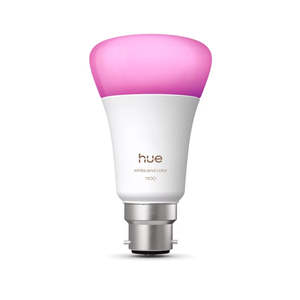 Philips Brand Phi: Hue Lamp LED 8.1W A60 BC B22 1100lm White and Colour