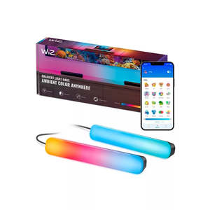 Philips Brand Phi: WiZ Light Bars Portable 318mm 2x Bars Dim Full Colour