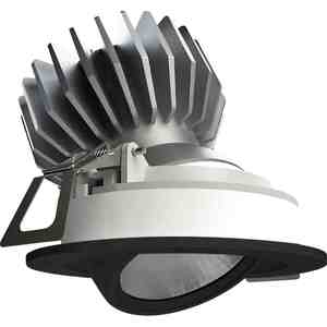 Kimbal Downlight Adj 10W 3K Smart 90mm Cutout Dim Black