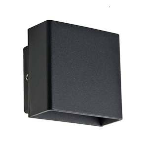 Wall Light Up/Down Square LED 5W 3k Black