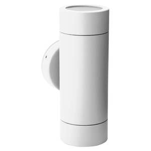Wall Light Up/Down Outdoor 2 Band 2x GU10 240V White