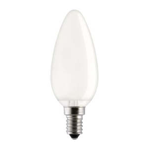 Incandescent 36: Tungsram Lamp Candle 60W E14 SES Frosted