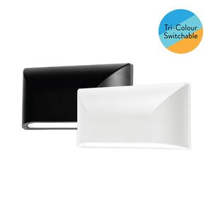 Exterior 45: Wall Light LED One Way 6W CCT Black/White