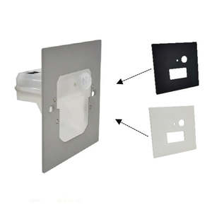 Mali 2 Step Light Square CCT PIR Black/White