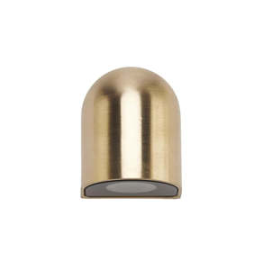 Led Exterior 213: Mini Mariner Wall Light Elbow 1.5W 27k 24VDC IP65 Brass