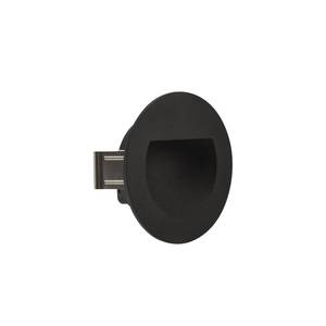 Ext Recess Wall Stair Tread Rd IP65 3W 27K 24VDC CV Black