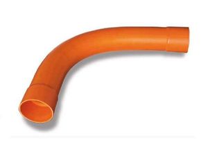 Sweep Bend Calibre 100mm 90Deg R900 Orange PVC Medium Duty