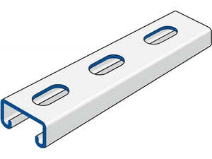 Channel P3300TH HDG Slotted (6m Lth)