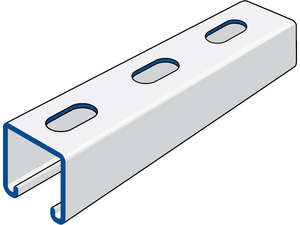 Metal Cable Tray Systems 61: Channel P1000TH HDG Slotted (Metre)