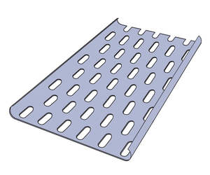 Cable Tray Rolled Edge 200mm x 3m Grade 316 Stainless Steel