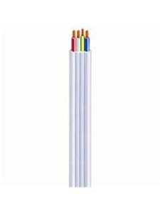 Cable 4mm 3c + Earth Flat TPS White Sheath