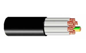 Cable 2.5mm 8c + Earth 0.6/1Kv Multicore Black
