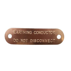 Earthing Lightning Protection 77: Copper Earth Tag
