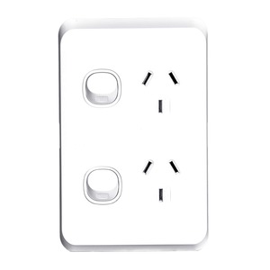 Other 81: Sleek Switch Socket Double 10A Vertical