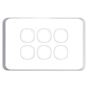 Sleek Switch Plate 6 Gang Only