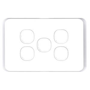 Sleek Switch Plate 5 Gang Only