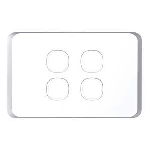 Other 81: Sleek Switch Plate 4 Gang Only