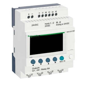 Control Equipment 9: Zelio SR3 Smart Relay 24VDC 10I/O 6in 4x Relay Out Clock